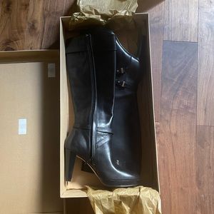 Cole Haan black leather boots